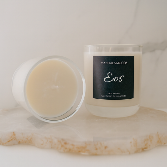 Eos -  a candle for magical beginnings, still mornings, and sacred space. 300ml soy wax