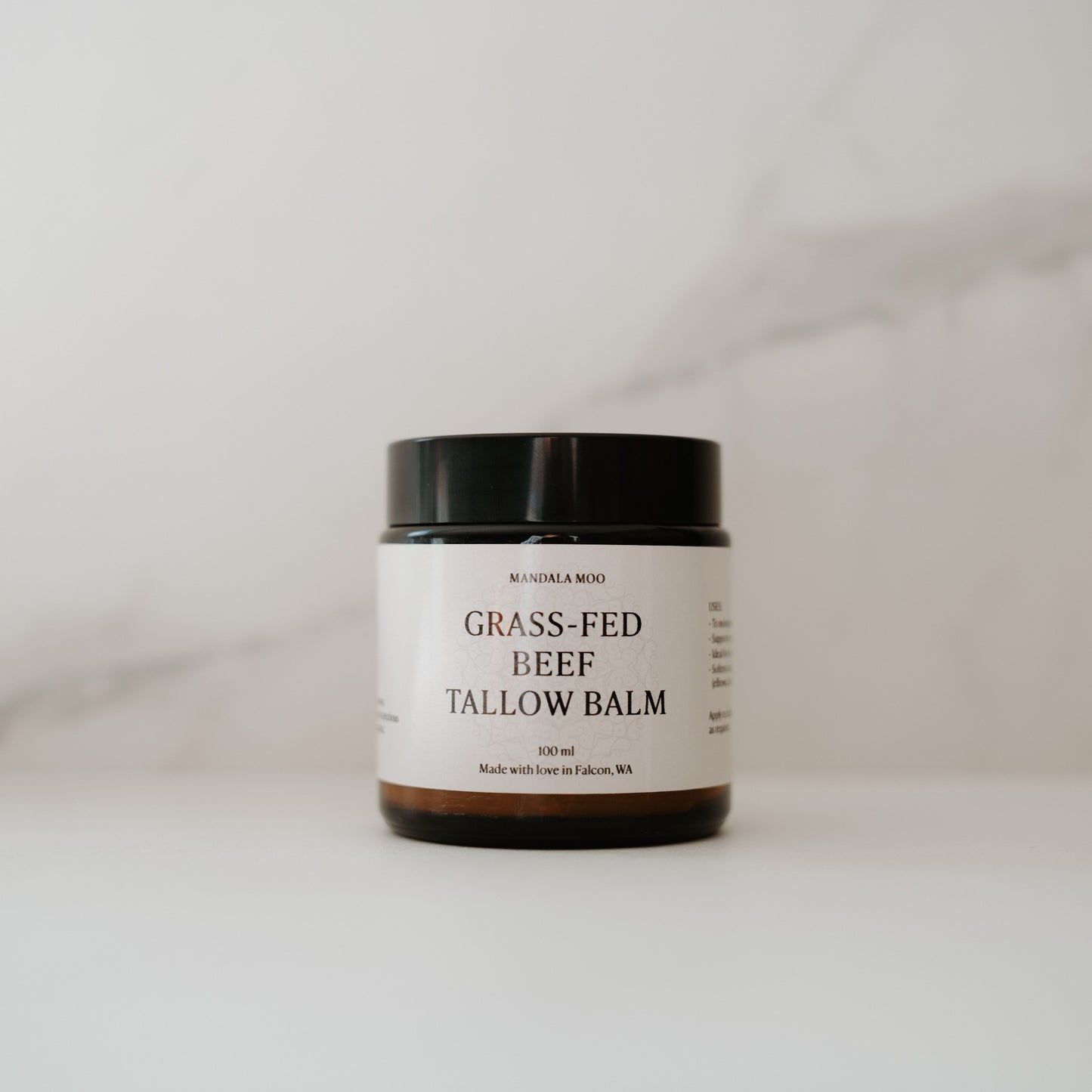 Beef Tallow face and body balm with organic jojoba oil and apricot kernel oil